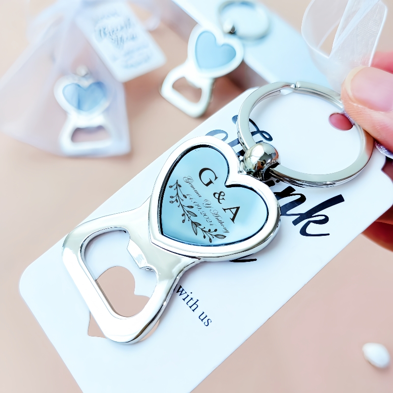 Bottle Opener Keyring - Personalizado gravado de aço inoxidável abridor