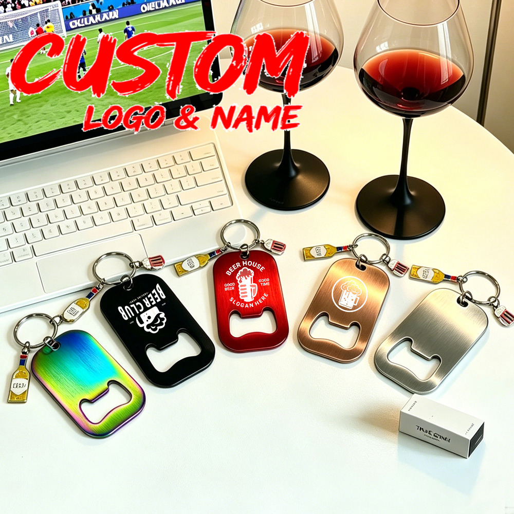 Bottle Opener Keyring - Abridor de Garrafa Personalizado em Aço