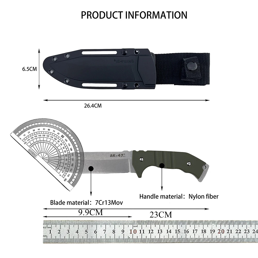 Edc Fixed Blade Deep Carry - Faca de Lâmina Fixa EDC para