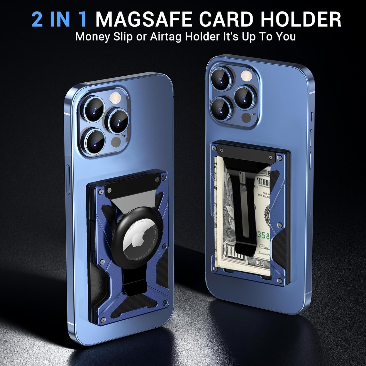 Money Clip Magnetic - Carteira MagSafe com clipe para dinheiro