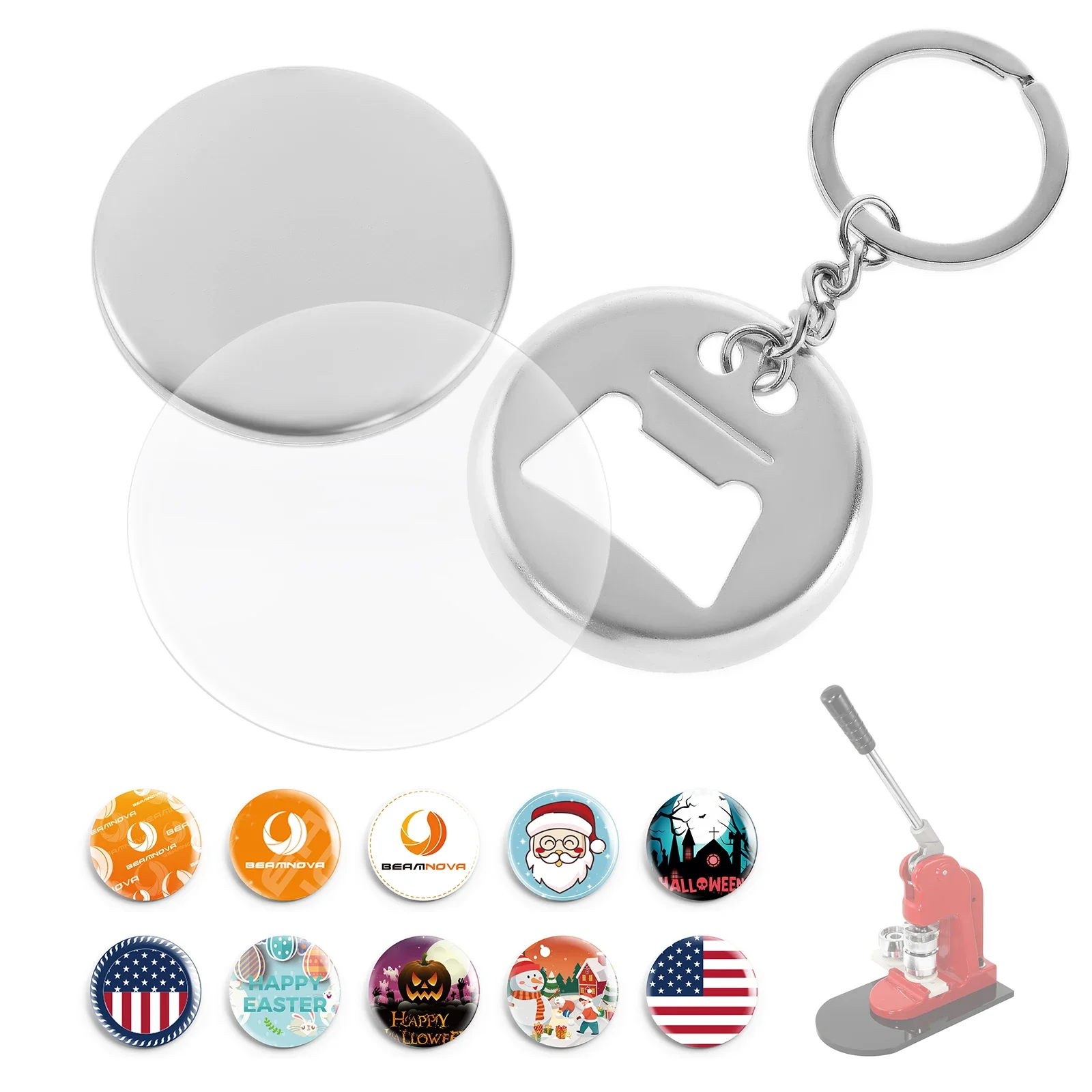 Bottle Opener Keyring - 50 Peças 2.25