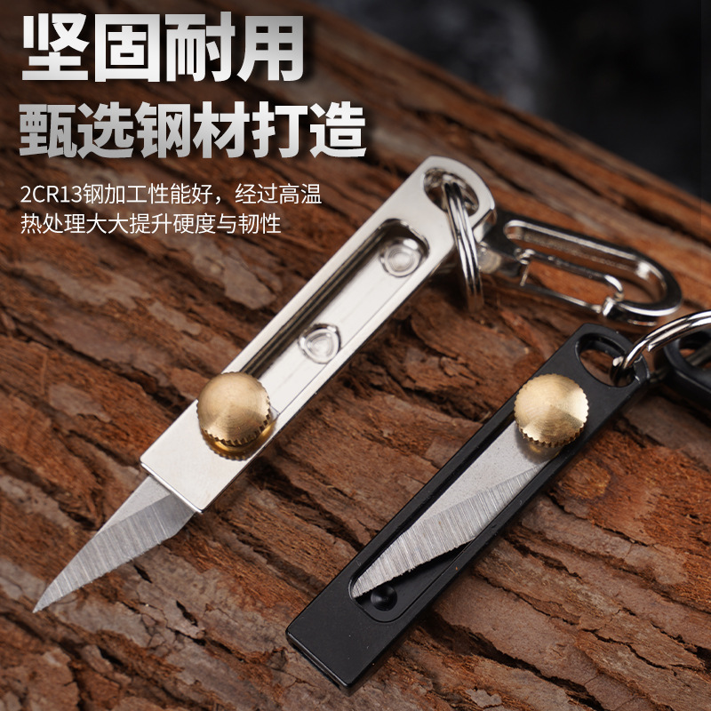 Edc Carry Pocket Knife - Canivete Mini de Aço Inoxidável EDC,