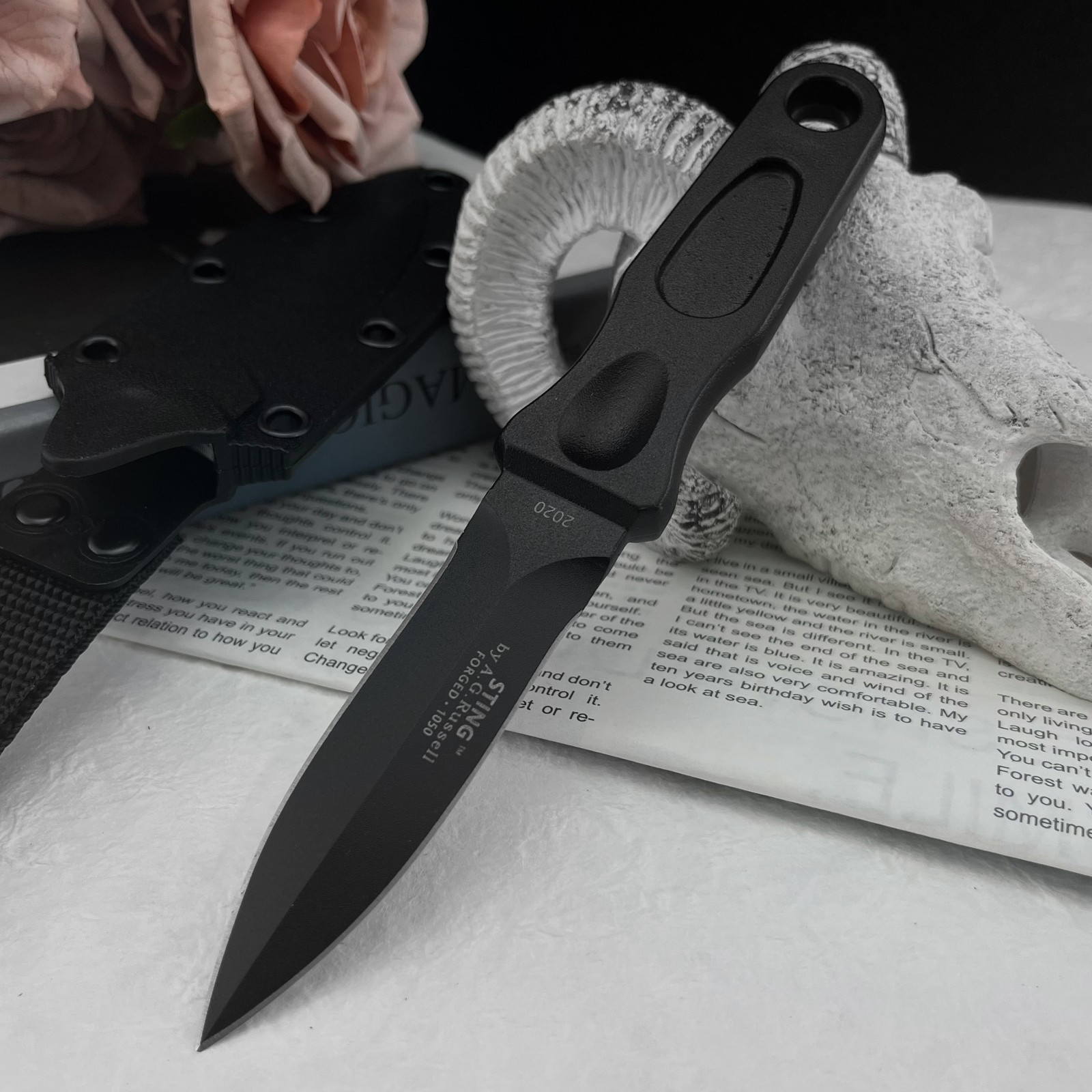 Edc Carry Fixed Blade Knife - Faca de Lâmina Fixa Multifuncional em