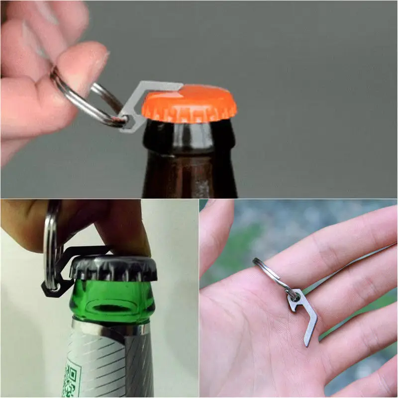 Edc engrenagem mini leve abrid - Bottle Opener Keyring avaliação e preço