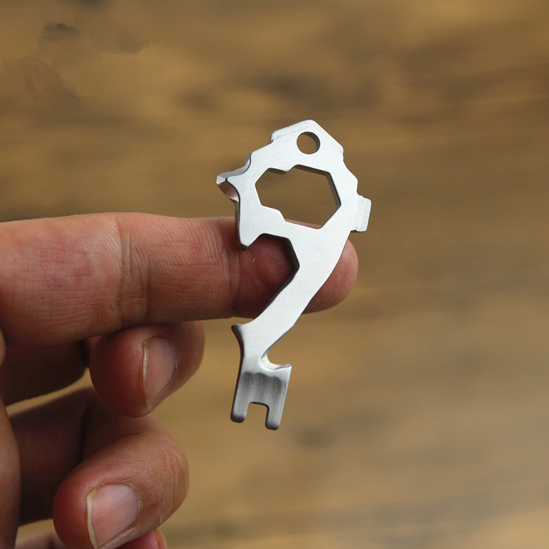 Edc engrenagem mini leve abrid - Bottle Opener Keyring avaliação e preço