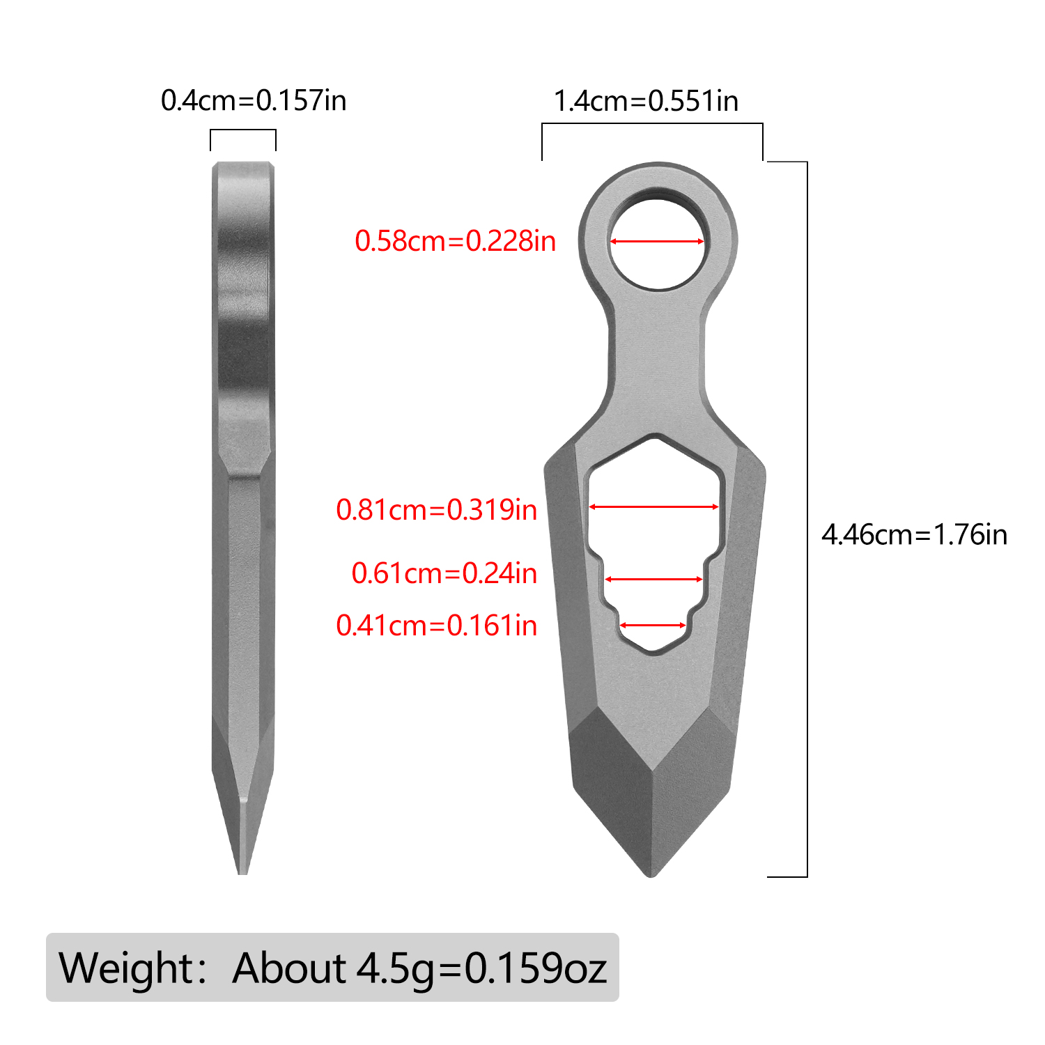 Ferramenta Portátil de Titânio - Edc Daily Carry avaliação e preço