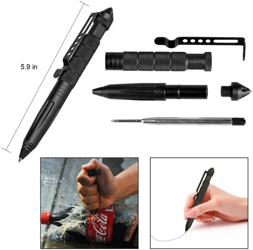 Caneta tática militar multifun - Pen Tactical Glass avaliação e preço