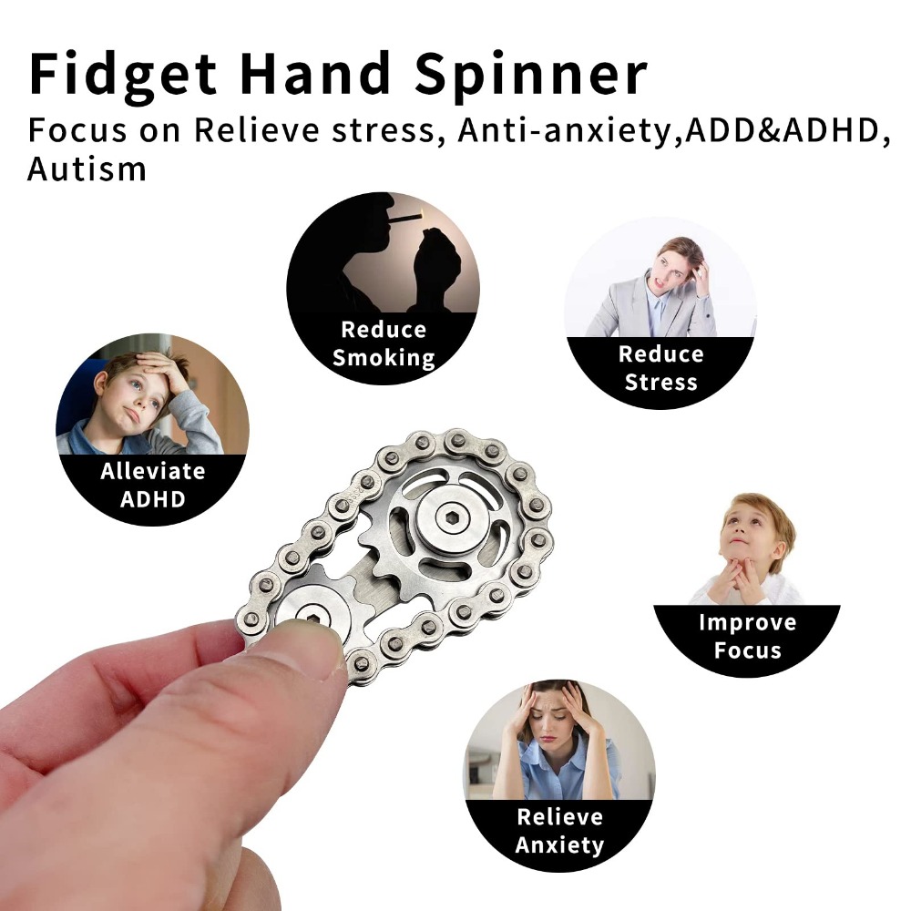 Metal mão spinner corrente eng - Fidget Spinner Bearing avaliação e preço