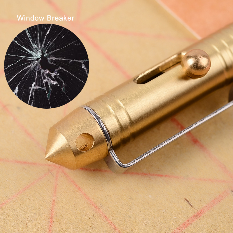 Caneta tática de bronze para a - Pen Tactical Glass avaliação e preço