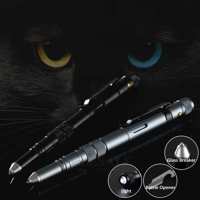 Caneta tática multifuncional p - Pen Tactical Glass avaliação e preço