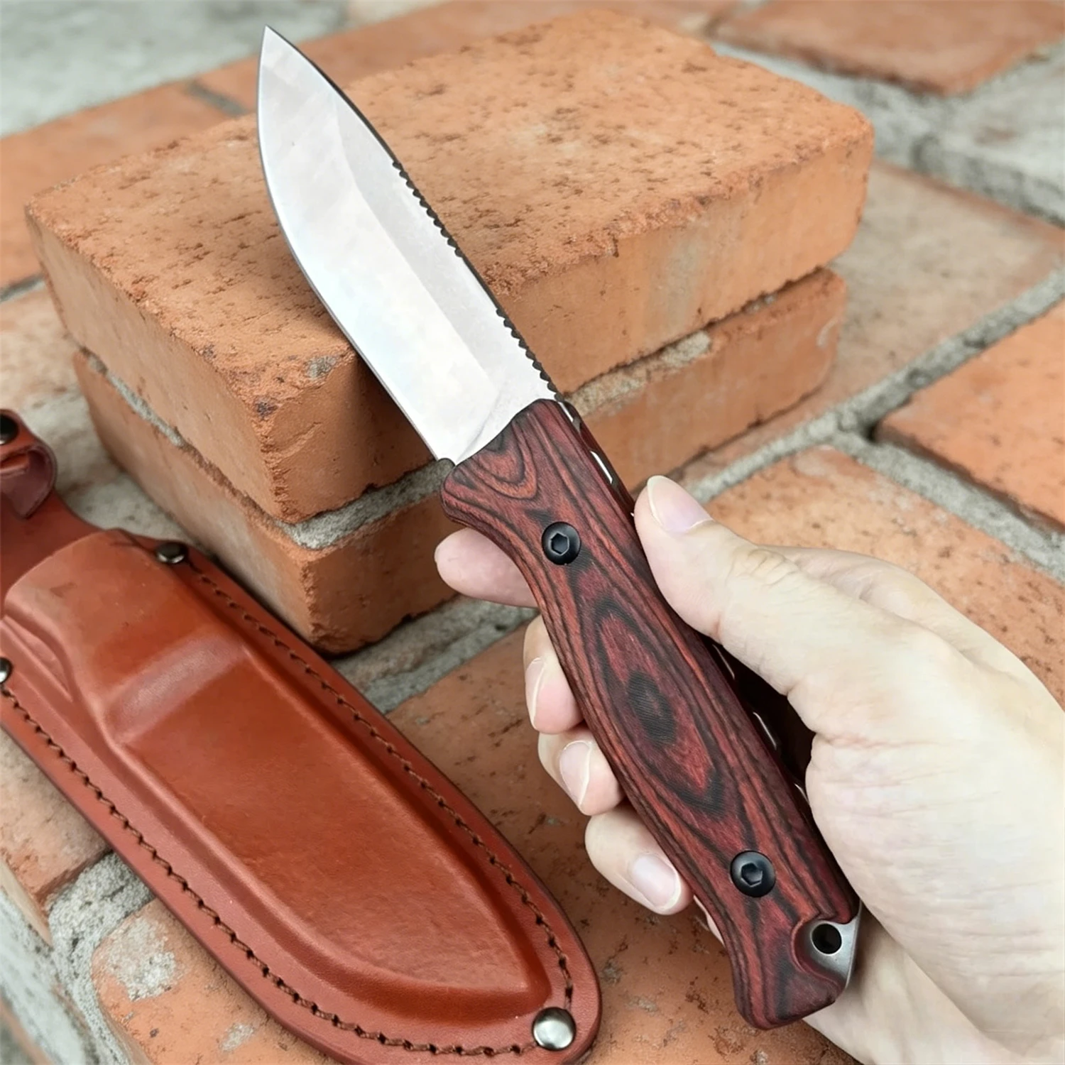 Faca Reta de Lâmina Fixa Full  - Edc Carry For Men avaliação e preço
