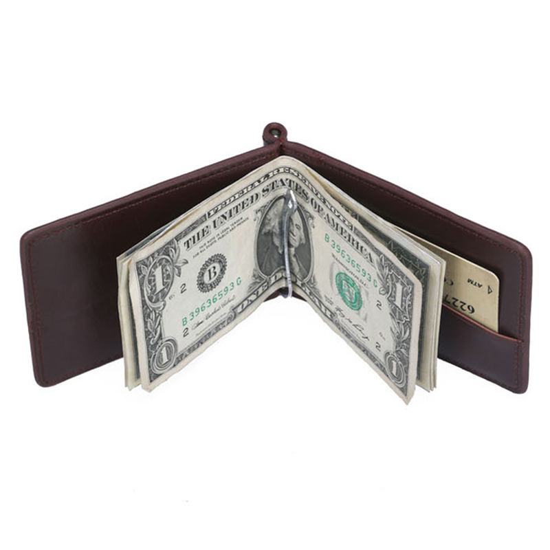 Mini carteira de couro masculi - Money Clip Magnetic avaliação e preço